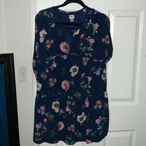 Small Old Navy Blue and Pink Sleeveless Dress